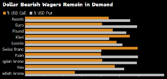 纽约汇市:美元上涨 交易员买入长期看跌期权