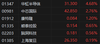 算力芯片国产替代大有可为！部分半导体股逆市上扬，华虹半导体涨超4%