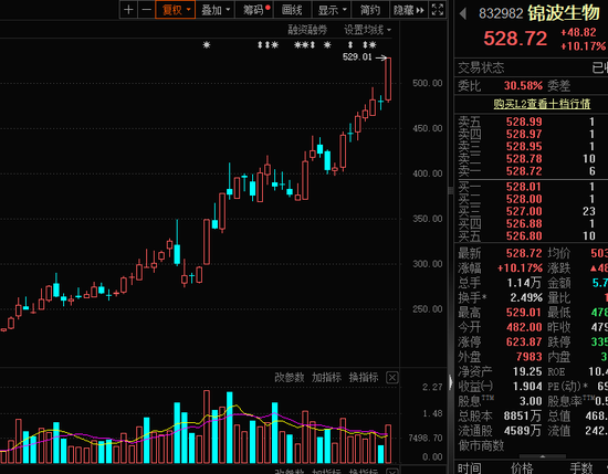 新纪录，832982，北交所首只500元+！业绩连增股揭秘
